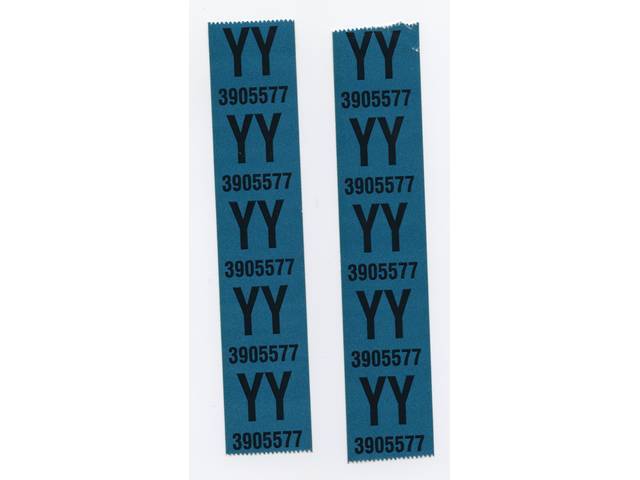 Front Coil Spring Decal, * YY 3905577 *, reproduction