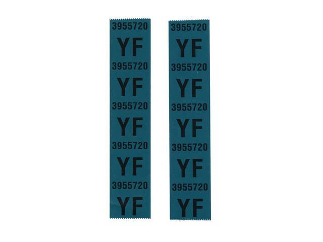 Front Coil Spring Decal, * YF 3955720 *, reproduction