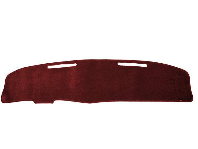 DASHMAT, Front, Claret, cover top section of dash pad only, incl velcro strips to attach