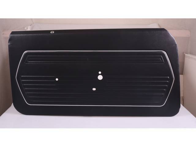 Premium Quality Black Standard Pre-Assembled Inside Door Panel Set for (1969)