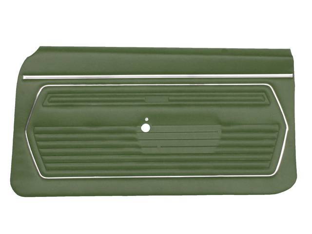 Premium Quality Light Green Standard Pre-Assembled Inside Door Panel Set for (1969)