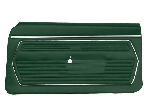 Premium Quality Dark Green Standard Pre-Assembled Inside Door Panel Set for (1969)
