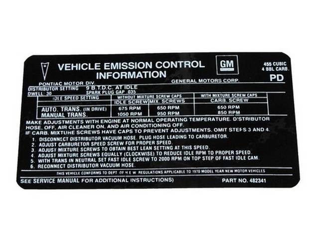 DECAL, Emission, *PD* and *482341*, repro