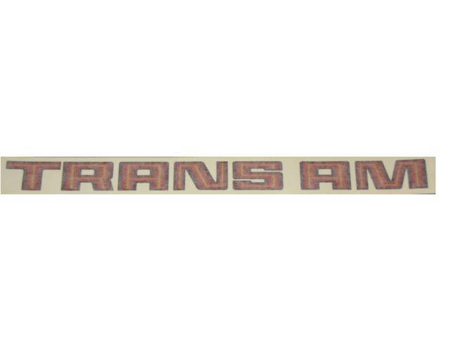 DECAL, Fender, *Trans Am*, 3-Shades Red / Gold, repro
