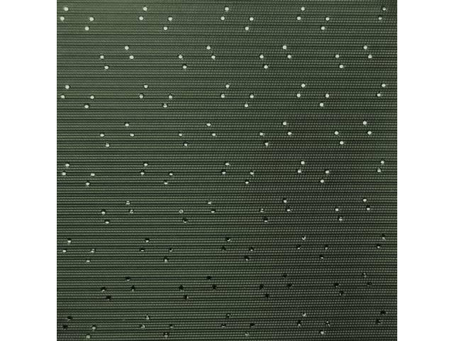 HEADLINER, Perforated Grain, Green / Dark Green, incl headliner and material to cover one pair of sunvisors, Repro