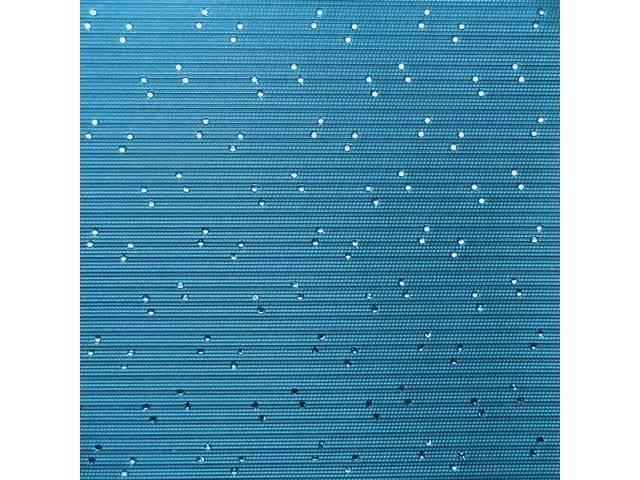 HEADLINER, Perforated Grain, Bright Blue, incl headliner and material to cover one pair of sunvisors, Repro