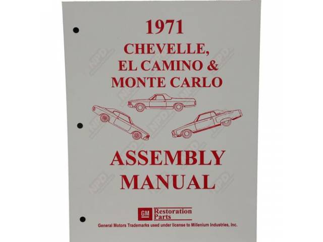 Factory Assembly Manual, Reprint for (1971)