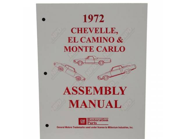 Factory Assembly Manual, Reprint for (1972)