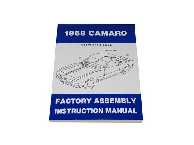 BOOK, Factory Assy Manual, contains illustrations and diagrams of how cars were originally put together, reprint  ** NEW STOCK IS NOW BOUND INSTEAD OF LOOSE DESIGN **
