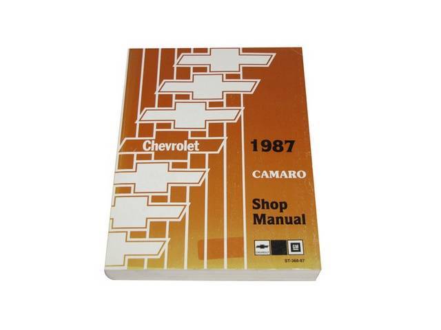 BOOK, Camaro Shop Manual, Repro