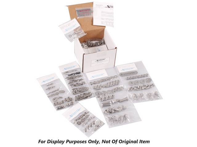 Stainless Master Body Hardware Kit, 577-pc, hex head bolts, Totally Stainless