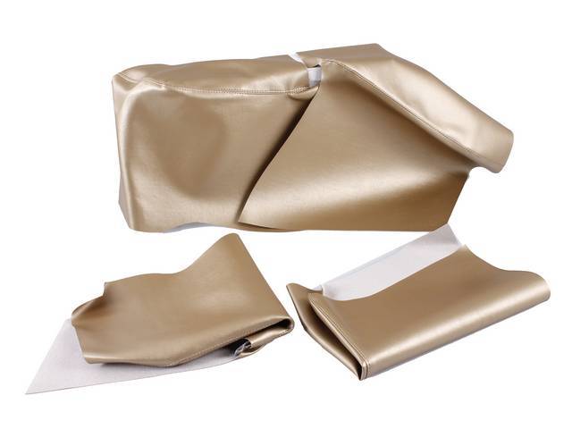 ARM REST AND WELL COVER SET, Inside Quarter, Gold, (4)
