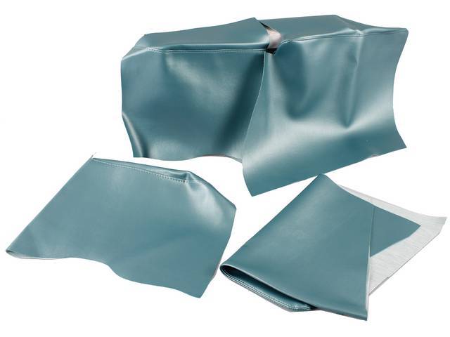 ARM REST AND WELL COVER SET, Inside Quarter, Dark Turquoise, (4)