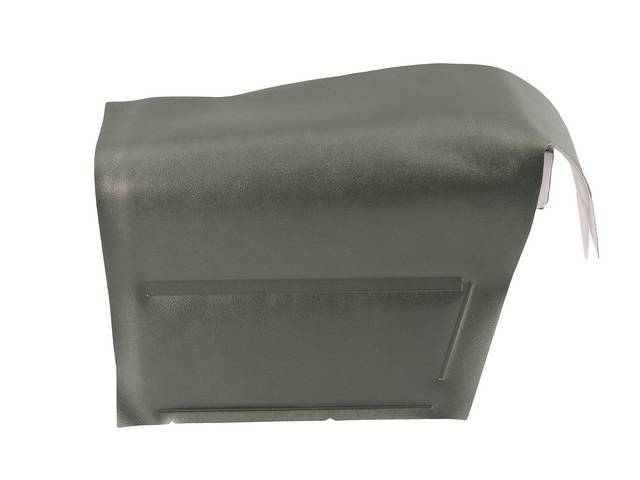 Panel Set, Inside Quarter, Dlx, Dark Green  <p><strong>Note:</strong></p><p>Note: These panels do not include the top garnish rails (usually plastic or metal) or the windowfelts. Windowfelts can be purchased separately from NPD, the customer must re-use o