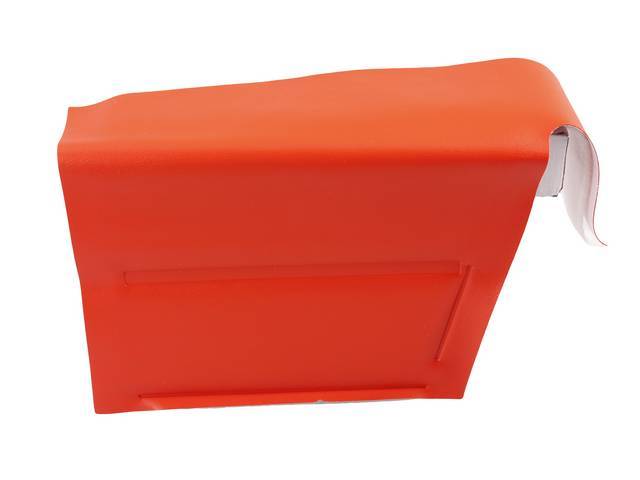 Panel Set, Inside Quarter, Dlx, Orange  <p><strong>Note:</strong></p><p>Note: These panels do not include the top garnish rails (usually plastic or metal) or the windowfelts. Windowfelts can be purchased separately from NPD, the customer must re-use origi