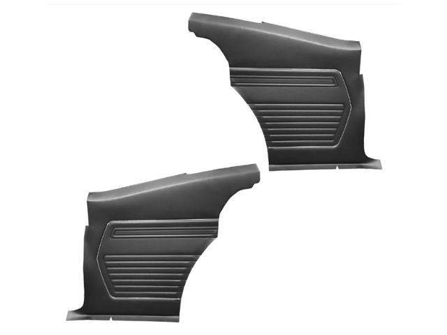 Black Premium Standard Interior Inside Quarter Panel Set, Madrid Grain Vinyl, Pre-Assembled