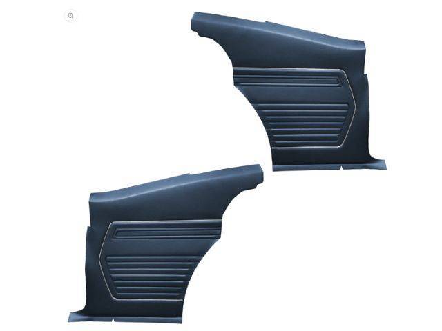 Dark Blue Premium Standard Interior Inside Quarter Panel Set, Madrid Grain Vinyl, Pre-Assembled