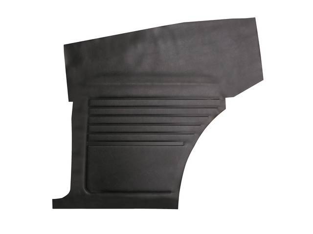 Premium Inside Quarter Panel Set, Std, Black, Madrid Grain Vinyl, Un-Assembled