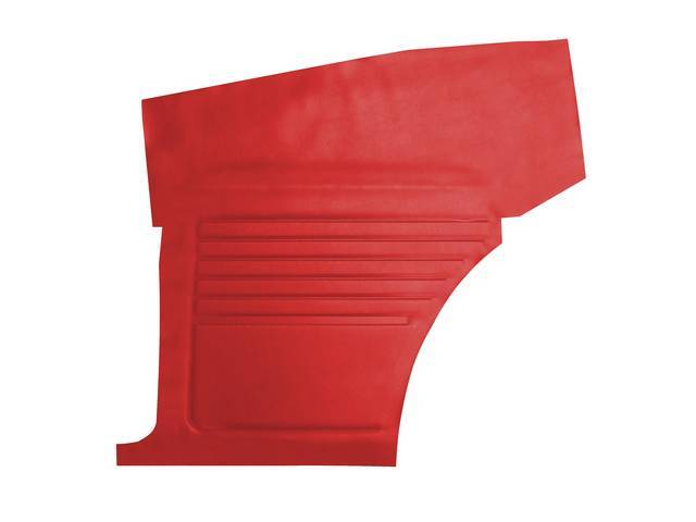 Premium Inside Quarter Panel Set, Std, Red, Madrid Grain Vinyl, Un-Assembled