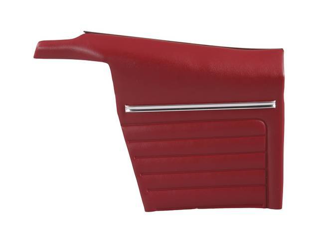 Premium Inside Quarter Panel Set, Std, Red, Madrid Grain Vinyl, Un-Assembled