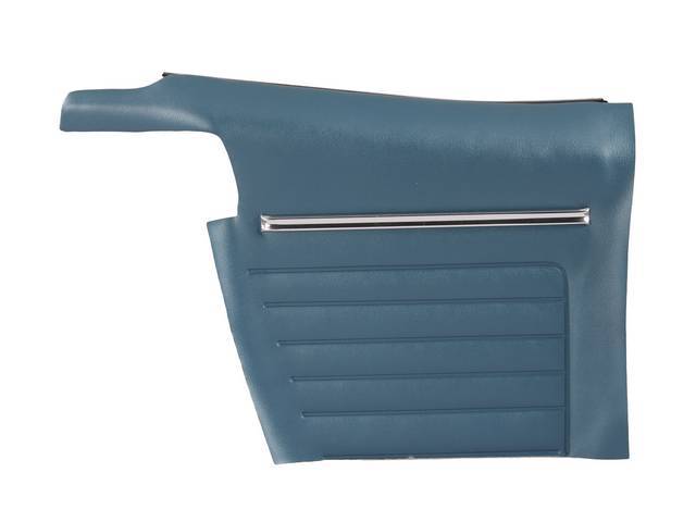 Premium Inside Quarter Panel Set, Std, Blue, Madrid Grain Vinyl, Un-Assembled