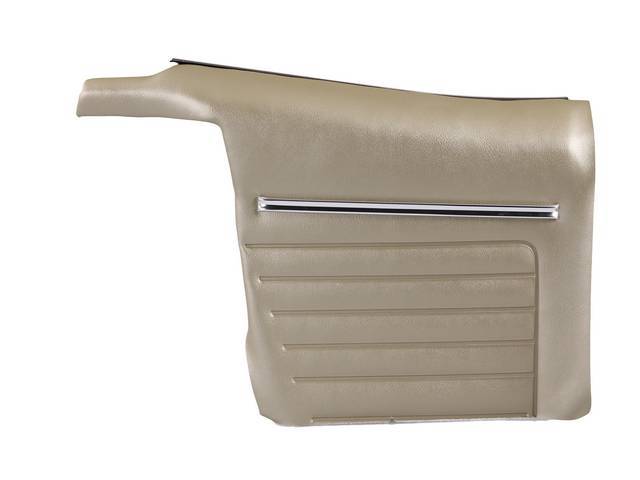 Premium Inside Quarter Panel Set, Std, Willow Gold, Madrid Grain Vinyl, Un-Assembled