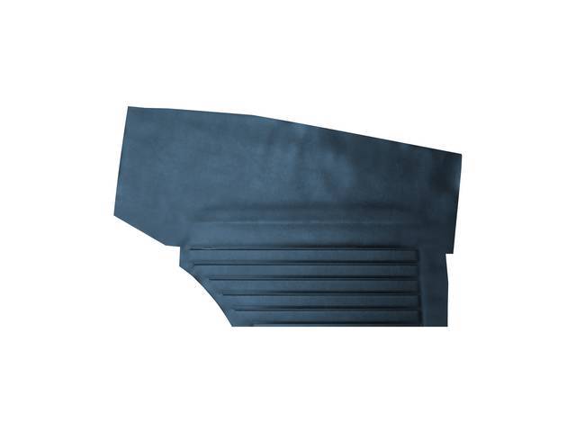 Premium Inside Quarter Panel Set, Std, Blue, Madrid Grain Vinyl, Un-Assembled