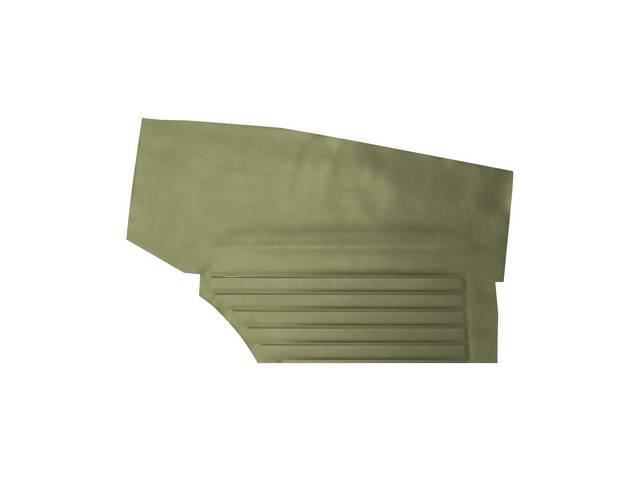 Premium Inside Quarter Panel Set, Std, Willow Gold, Madrid Grain Vinyl, Un-Assembled