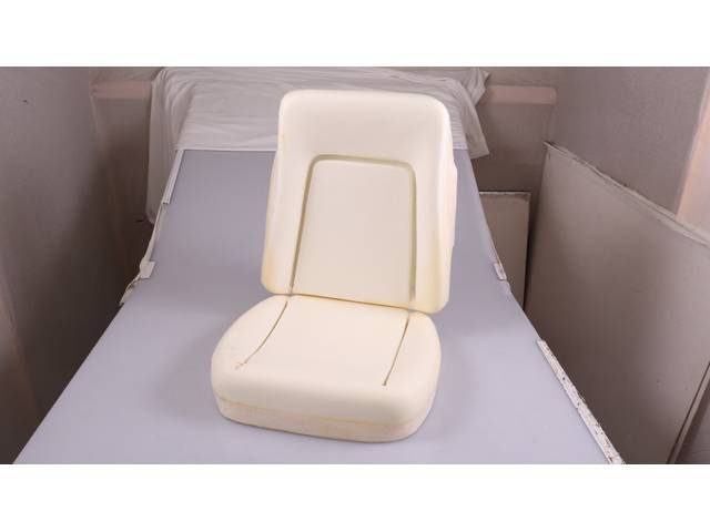 Molded Bucket Seat Foam, Standard Interior, restoration quality reproduction
