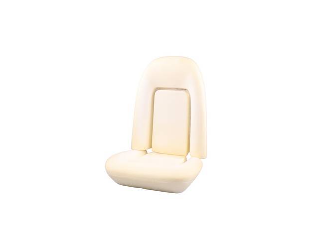 Molded Bucket Seat Foam, Deluxe Interior, restoration quality reproduction