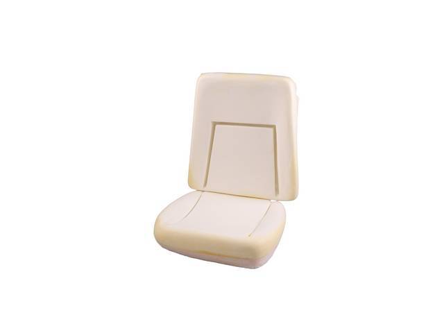 Molded Bucket Seat Foam, Deluxe Interior, restoration quality reproduction