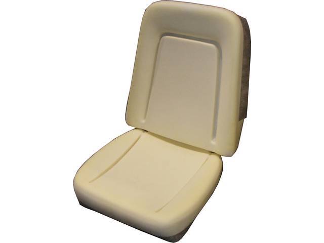 SEAT FOAM, Bucket, Std w/ Sport Seat Custom Upholstery, Repro   ** USE ONLY W/ SPORT SEAT UPHOLSTERY **