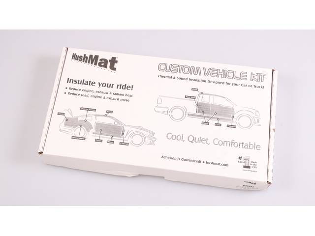 HushMat Firewall Kit, Silver backing, Incl firewall sections