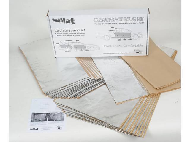 HushMat Complete Vehicle Kit, Silver backing, Incl floor pan / firewall / doors / trunk and roof sections