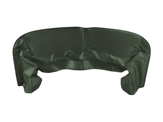 TOP BOOT, OE Style, Dark Green Metallic, features 3/4 inch thick padding, better seams and clips come pre-installed, higher quality than replacement boot