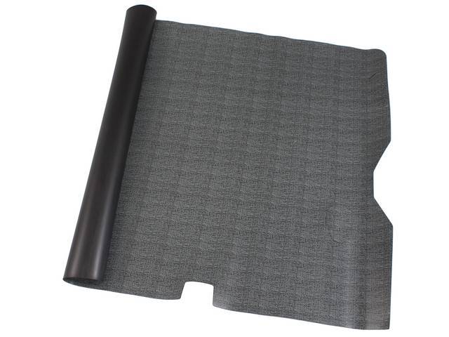 TRUNK MAT, Rubber, Black and Gray (Crowsfoot), Repro