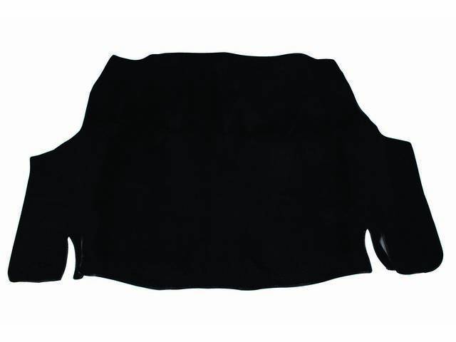 TRUNK MAT, Molded Carpet, raylon (loop style), Black
