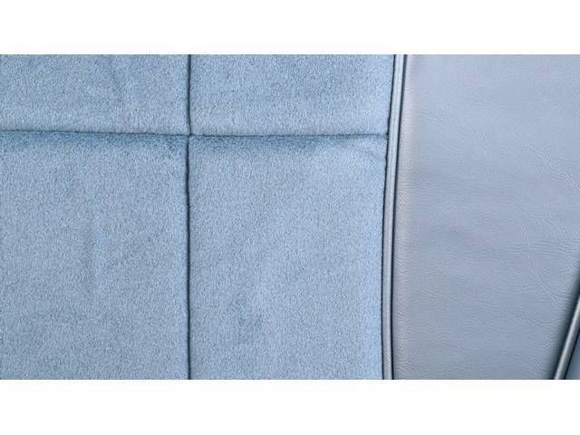 Restoration Quality Deluxe Interior Front Bucket Seat Upholstery Set, Light Blue with Empress cloth