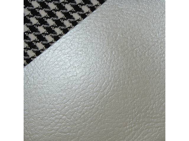 Premium Quality Ivory Deluxe Houndstooth Fold Down Rear Bench Seat Upholstery Set