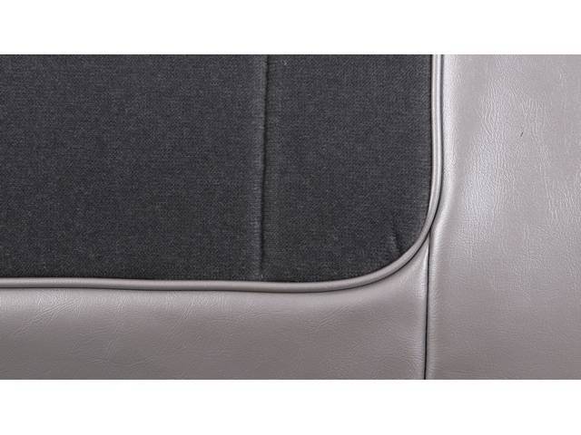 Restoration Quality Deluxe Interior Rear Seat Upholstery Set, Silver with Empress cloth