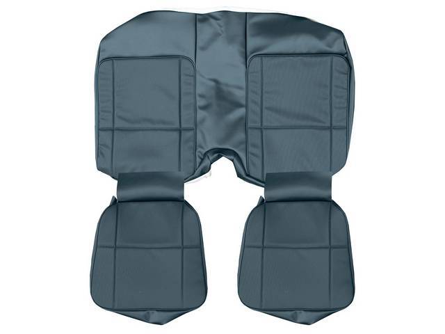 Dark Blue Premium Rear Seat Upholstery Set, Dlx Vinyl, Concours Legendary Auto Interior reproduction