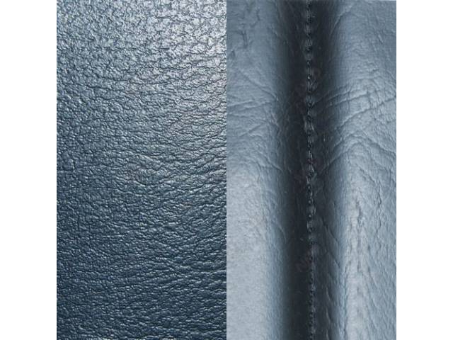 Restoration Quality Standard Interior Front Bucket Seat Upholstery Set, Metallic Dark Blue
