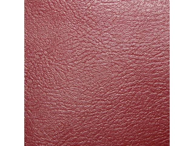 UPHOLSTERY SET, Rear Seat, Std, Red, Madrid Grain Vinyl, 53 Inch wide