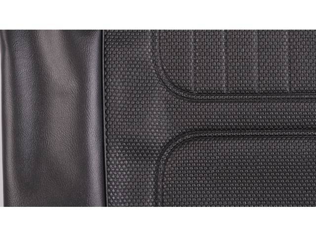 Restoration Quality Standard Interior Rear Seat Upholstery Set, Black