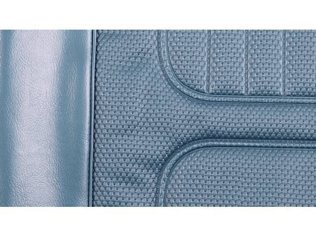 Restoration Quality Standard Interior Rear Seat Upholstery Set, Bright Blue