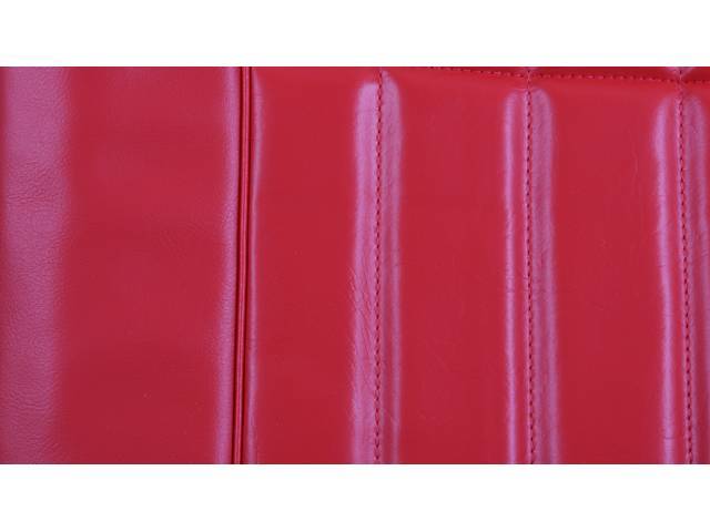 Restoration Quality Standard Interior Rear Seat Upholstery Set, Bright Red