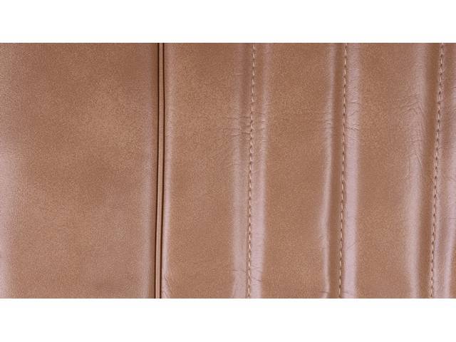 Restoration Quality Standard Interior Rear Seat Upholstery Set, Buckskin / Saddle