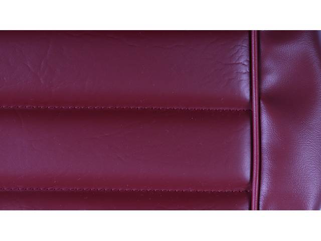 Restoration Quality Standard Interior Rear Seat Upholstery Set, Carmine