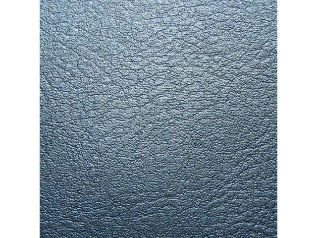 Premium Rear Seat Upholstery Set, Standard, Medium Blue, Madrid Grain Vinyl, Reproduction for (1967)