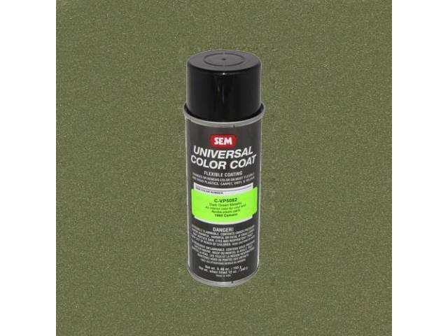 INTERIOR VINYL DYE, Dark Green Metallic / Jade Green Metallic (can states Dark Green Metallic), 12 fluid ounce spray can